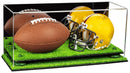 mini helmet and football display case for sale at better display cases