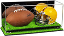 mini helmet and football display case for sale at better display cases