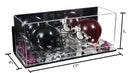 mini helmet and football display case for sale at better display cases