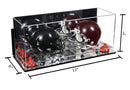 mini helmet and football display case for sale at better display cases