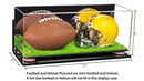 mini helmet and football display case for sale at better display cases