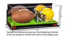 mini helmet and football display case for sale at better display cases