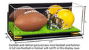 mini helmet and football display case for sale at better display cases
