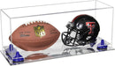 mini helmet and football display case for sale at better display cases
