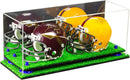 mini helmet and football display case for sale at better display cases