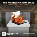 A001 Versatile Acrylic Mirror Black Base Display Case