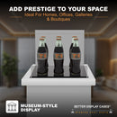 A013 Versatile Acrylic Mirror Black Base Display Case