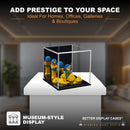 A057 Versatile Acrylic Mirror Black Base Display Case