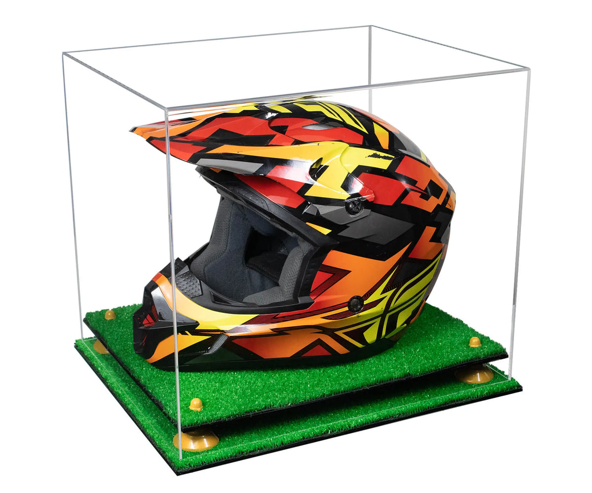 bike helmet case Motorcycle Nascar or Motocross Racing Display Turf Base / Yellow Risers Timbuk2 Especial Raider Backpack durably waterproof Variant:glitter black seo-MILO