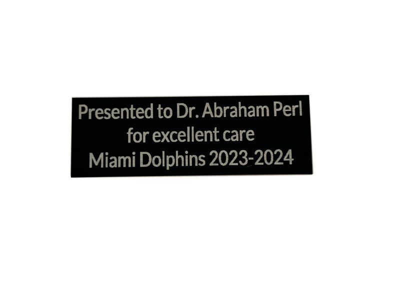 Custom Name Plate for Better Display Case