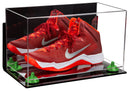 single shoe display case for football, soccer, basketball for sale on Better Display Cases