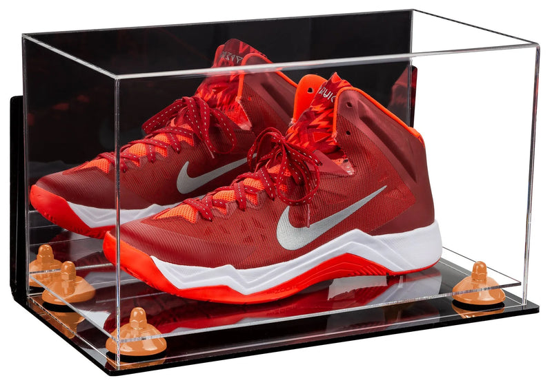 single shoe display case for football, soccer, basketball for sale on Better Display Cases