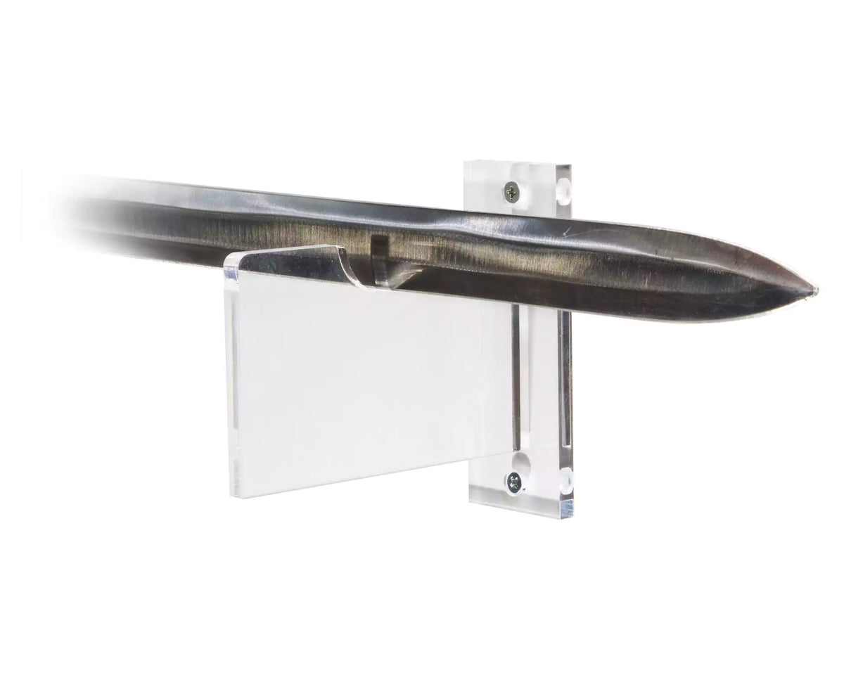 Better Display Cases Clear Acrylic Sword Mounts - Wall & Table Display Stands