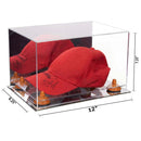 Mirror Case Mirror base with Orange Risers Dimension