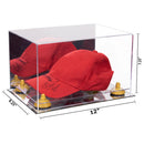 Mirror Case Mirror base with Yellow Risers Dimension