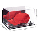 Mirror Wall Mount Case Mirror base with Black Risers Dimension