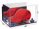 Mirror Wall Mount Case Mirror base with Dark Blue Risers Dimension