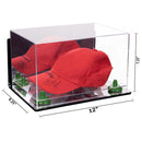 Mirror Wall Mount Case Mirror base with Green Risers Dimension
