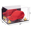 Mirror Wall Mount Case Mirror base with Yellow Risers Dimension
