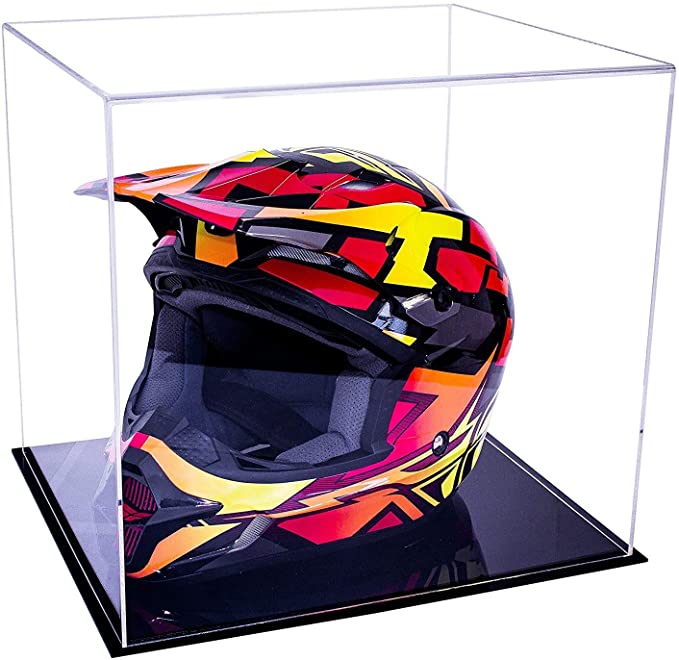 Motorcycle Nascar or Motocross Racing Helmet Display Case - Clear (A024/V61)