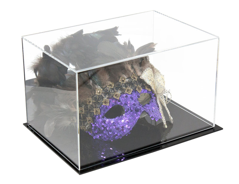 Versatile Acrylic Display Case, Cube, Dust Cover and Riser <br><sub>12" x 8.25" x 7.25" (A018-DS), Display Case, Better Display Cases, Better Display Cases - Better Display Cases