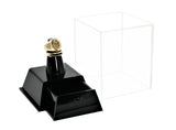 Clear Acrylic Championship School Ring Display Case with Drawer