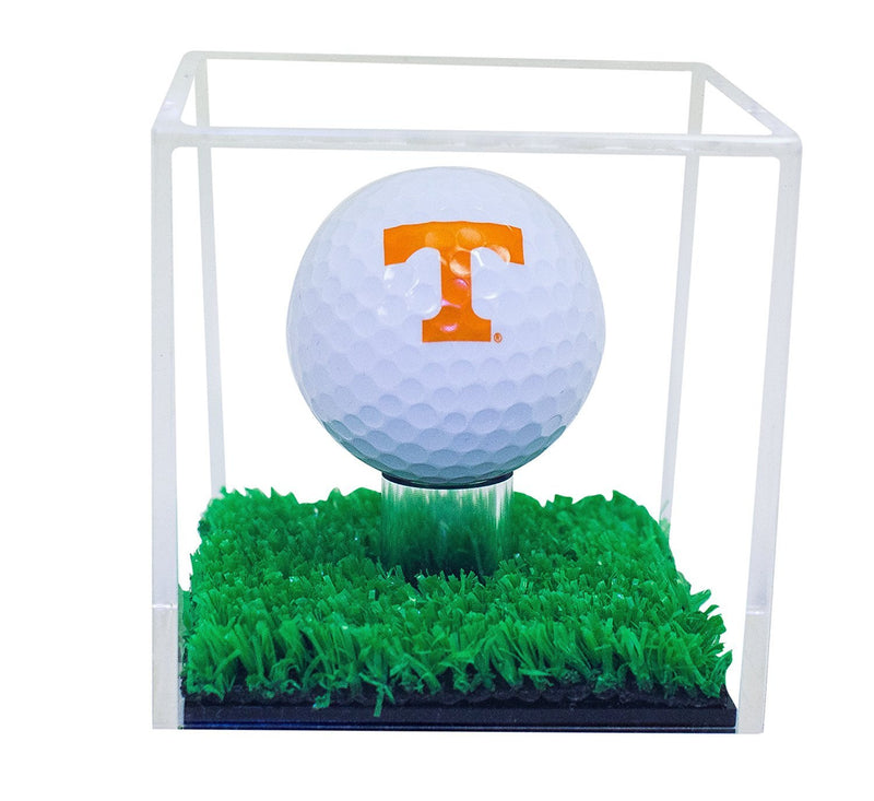 Acrylic Golf Ball Display Case with Turf Base