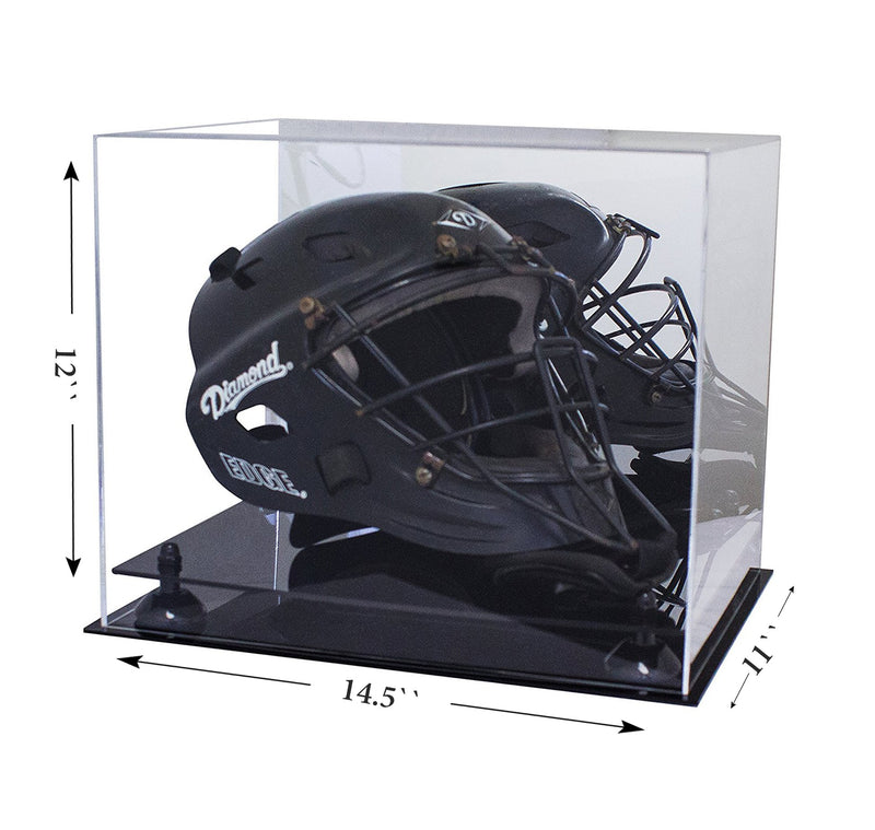 14.5x11x12 Mirrored Catchers Helmet Display Case