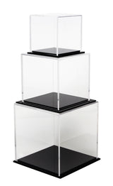 Deluxe Acrylic Cube Display Nesting Risers Set of Three - 3" cubes, 4" cubes and 5" cubes, Display Case, Better Display Cases, Better Display Cases - Better Display Cases