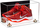 Acrylic Large Single Shoe Display Case for Basketball Shoe, Soccer, Football Cleat - 15x8x9 Mirror No Wall Mount (V11/A013)