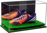 Acrylic Large Single Shoe Display Case for Basketball Shoe, Soccer, Football Cleat - 15x8x9 Mirror No Wall Mounts (V11/A013)