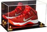 Acrylic Large Single Shoe Display Case for Basketball Shoe, Soccer, Football Cleat - 15x8x9 Mirror No Wall Mounts (V11/A013)