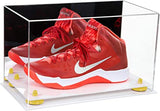 Acrylic Large Single Shoe Display Case for Basketball Shoe, Soccer, Football Cleat - 15x8x9 Mirror No Wall Mounts (V11/A013)