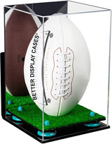 Full-Size Football Display Case Vertical - Mirror Wall Mount (B42/A060)