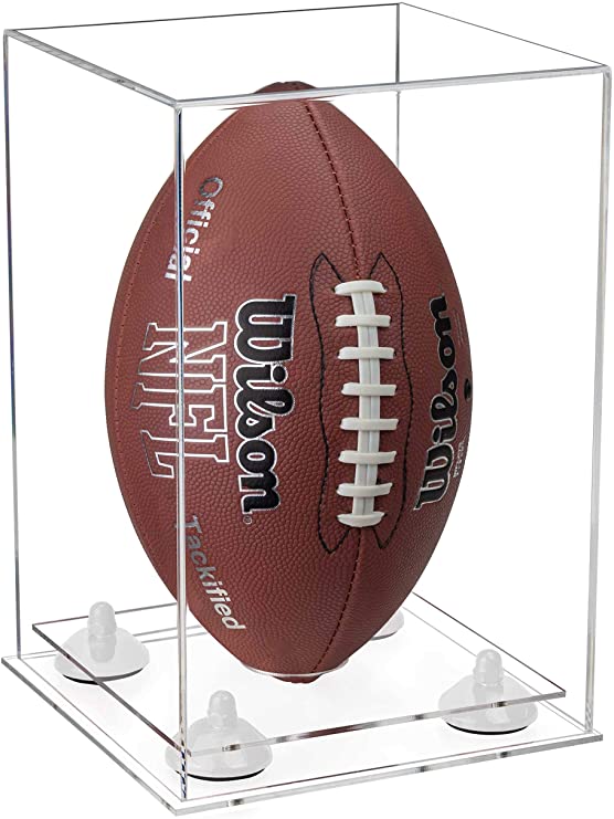 Full Size Football Display Case Vertical - Clear (B42/A060)