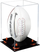 Full Size Football Display Case Vertical - Clear (B42/A060)