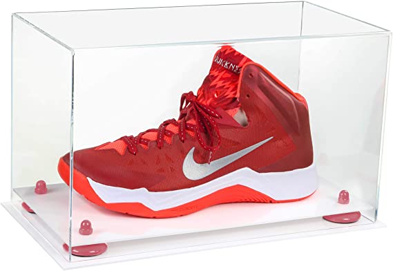 Acrylic Large Single Shoe Display Case for Basketball Shoe, Soccer, Football Cleat - 15x8x9 Clear (V11/A013)