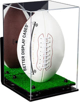 Full-Size Football Display Case Vertical - Mirror Wall Mount (B42/A060)