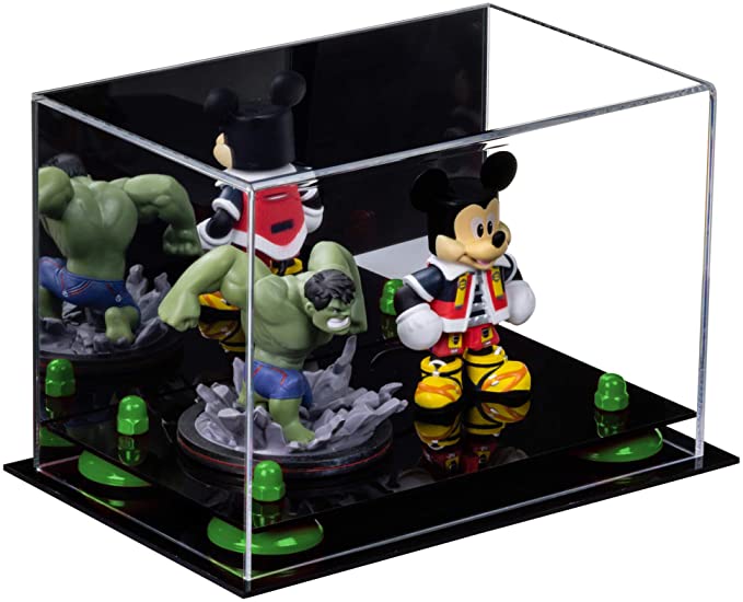 Versatile Acrylic Display Case 9.5 x 6 x 6.5 - Mirror No Wall Mounts (A005/V43)