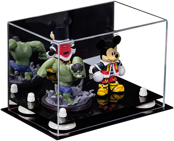 Versatile Acrylic Display Case 9.5 x 6 x 6.5 - Mirror No Wall Mounts (A005/V43)