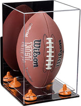 Full-Size Football Display Case Vertical - Mirror Wall Mount (B42/A060)