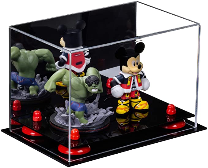 Versatile Acrylic Display Case 9.5 x 6 x 6.5 - Mirror No Wall Mounts (A005/V43)