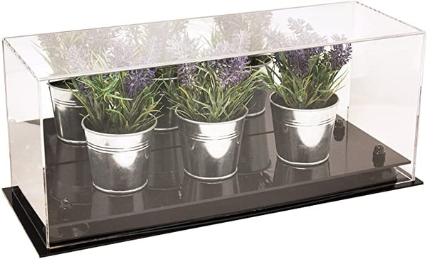 Acrylic Versatile Display Case  17 X 6 X 7 Mirror No Wall Mounts (A019/V46)