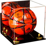 Acrylic Soccer Ball Display Case - Mirror Wall Mounts (B02/A027)