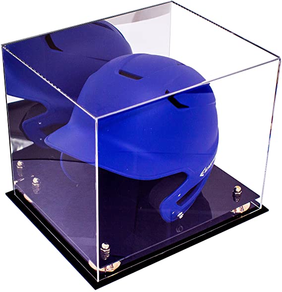 Acrylic Baseball Batting Helmet Display Case - Mirror Wall Mounts (V22/A012)