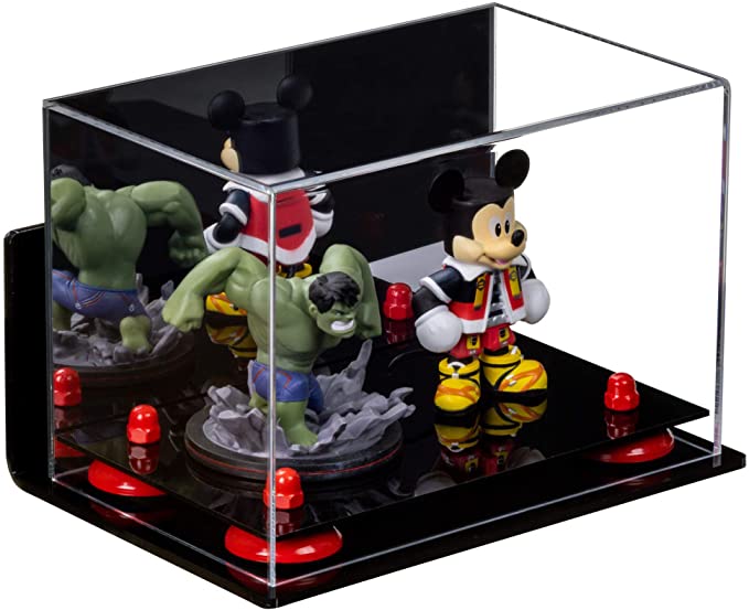 Versatile Acrylic Display Case 9.5 x 6 x 6.5 - Mirror Wall Mounts  (A005/V43)