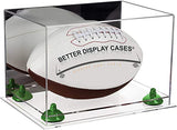 Full-Size Football Display Case Vertical - Mirror No Wall Mounts (B42/A060)