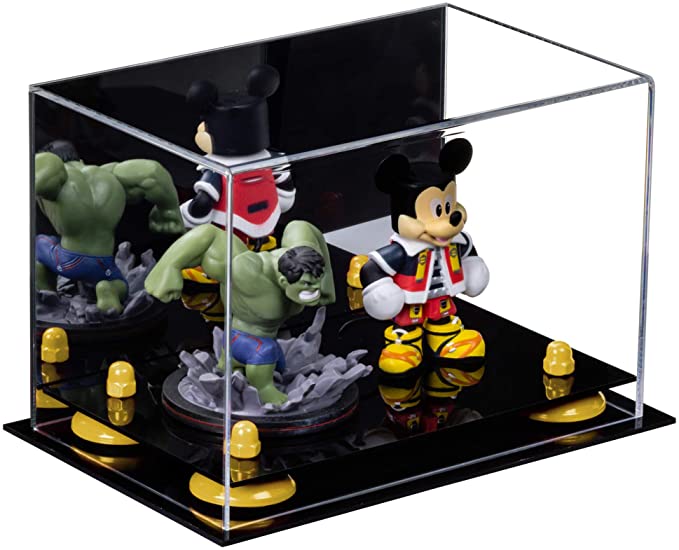 Versatile Acrylic Display Case 9.5 x 6 x 6.5 - Mirror No Wall Mounts (A005/V43)
