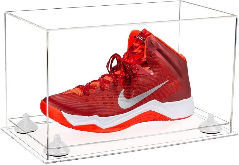Acrylic Large Single Shoe Display Case for Basketball Shoe, Soccer, Football Cleat - 15x8x9 Clear (V11/a013)