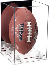 Full-Size Football Display Case Vertical - Mirror No Wall Mounts (B42/A060)